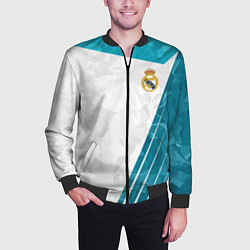 Бомбер мужской FC Real Madrid: Abstract, цвет: 3D-черный — фото 2