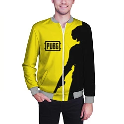 Бомбер мужской PUBG: Yellow Shadow, цвет: 3D-меланж — фото 2