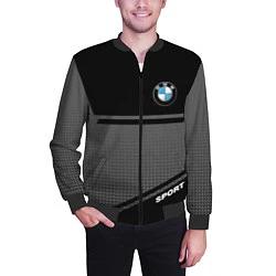 Бомбер мужской BMW SPORT БМВ СПОРТ, цвет: 3D-черный — фото 2