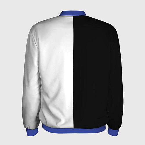 Мужской бомбер Subaru B&W / 3D-Синий – фото 2