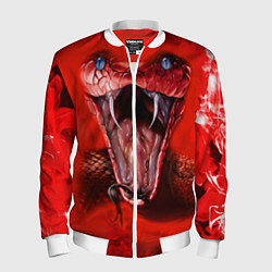 Бомбер мужской Red Snake, цвет: 3D-белый