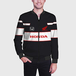 Бомбер мужской Honda Sport, цвет: 3D-черный — фото 2
