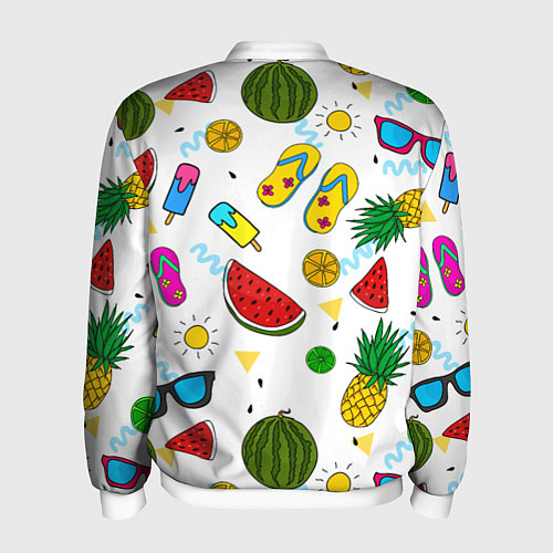 Мужской бомбер Летний стиль / 3D-Белый – фото 2