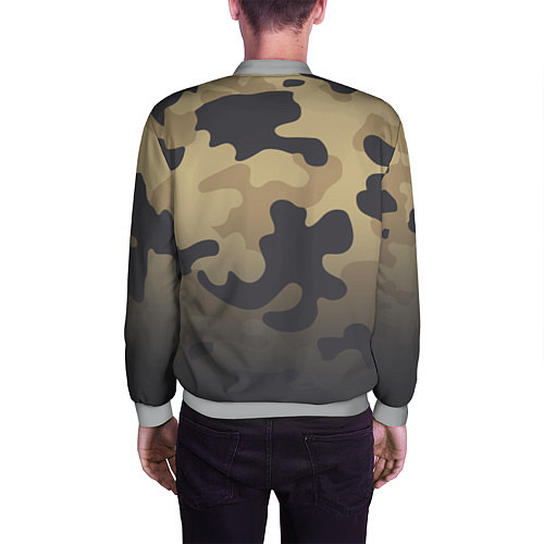 Мужской бомбер Camouflage Khaki / 3D-Меланж – фото 4