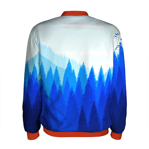 Мужской бомбер Firewatch: Cold Wood / 3D-Красный – фото 2