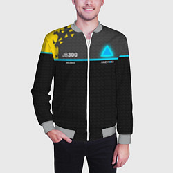 Бомбер мужской JB300 Android, цвет: 3D-меланж — фото 2