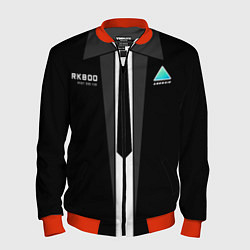 Бомбер мужской RK800 Android Black, цвет: 3D-красный