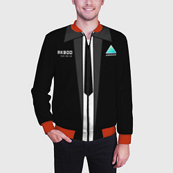 Бомбер мужской RK800 Android Black, цвет: 3D-красный — фото 2