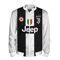 Бомбер мужской FC Juventus 18-19, цвет: 3D-белый