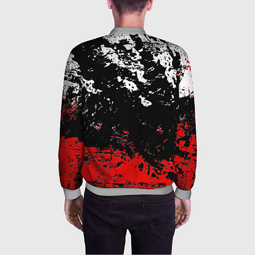 Мужской бомбер Брызги красок / 3D-Меланж – фото 4