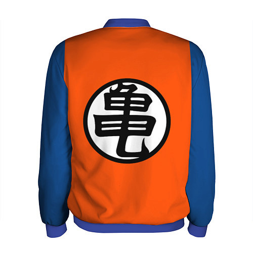 Мужской бомбер DBZ: Kame Senin Kanji Emblem / 3D-Синий – фото 2