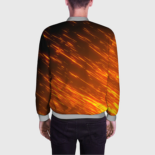 Мужской бомбер NATSU DRAGNEEL / 3D-Меланж – фото 4