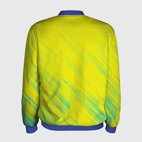 Мужской бомбер Cyberpunk 2077: Yellow / 3D-Синий – фото 2