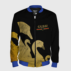 Бомбер мужской GUSSI: Gold Edition, цвет: 3D-синий