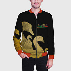 Бомбер мужской GUSSI: Gold Edition, цвет: 3D-красный — фото 2