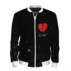 Бомбер мужской Lil Peep: Broken Heart, цвет: 3D-белый