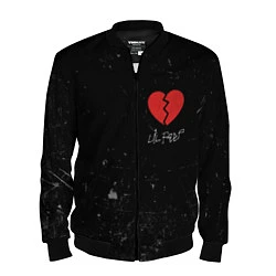 Бомбер мужской Lil Peep: Broken Heart, цвет: 3D-черный