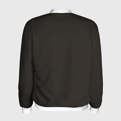 Мужской бомбер Космос в шлеме скафандра - планета и спутник / 3D-Белый – фото 2