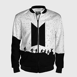 Мужской бомбер BTS: Black Stars