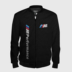 Бомбер мужской BMW M PERFORMANCE CARBON КАРБОН, цвет: 3D-черный