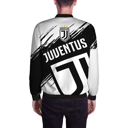 Мужской бомбер Juventus: 3 Stars / 3D-Черный – фото 4