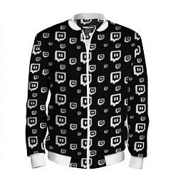 Мужской бомбер Twitch: Black Pattern