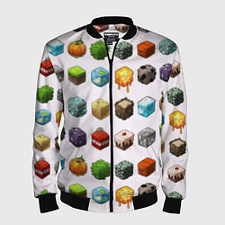 Мужской бомбер Minecraft Cubes