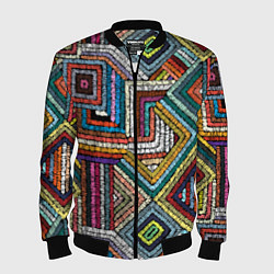 Мужской бомбер Этнический орнамент вышивка