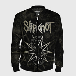 Бомбер мужской Slipknot goat, цвет: 3D-черный