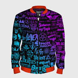 Мужской бомбер ЛОГОТИПЫ РОК ГРУПП