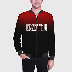 Бомбер мужской Led Zeppelin, цвет: 3D-черный — фото 2