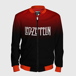 Бомбер мужской Led Zeppelin, цвет: 3D-красный