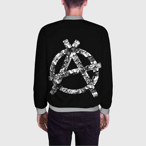 Мужской бомбер Князь Анархия спина / 3D-Меланж – фото 4