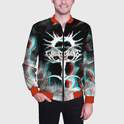 Бомбер мужской GHOSTEMANE GLITCH, цвет: 3D-красный — фото 2