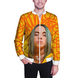 Бомбер мужской Billie Eilish, цвет: 3D-белый — фото 2