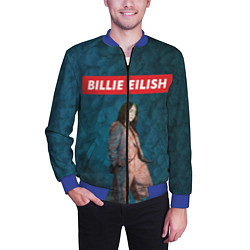 Бомбер мужской BILLIE EILISH, цвет: 3D-синий — фото 2