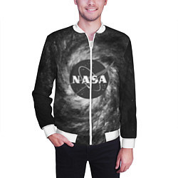 Бомбер мужской NASA, цвет: 3D-белый — фото 2