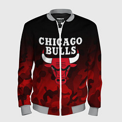 Бомбер мужской CHICAGO BULLS, цвет: 3D-меланж