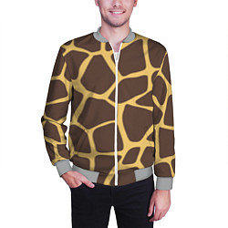 Бомбер мужской Окрас жирафа, цвет: 3D-меланж — фото 2