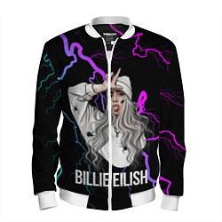 Бомбер мужской BILLIE EILISH, цвет: 3D-белый