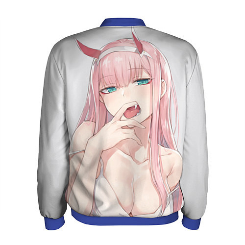 Мужской бомбер Ahegao / 3D-Синий – фото 2