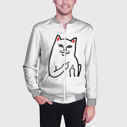 Бомбер мужской Meme Cat, цвет: 3D-меланж — фото 2