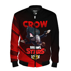 Бомбер мужской BRAWL STARS CROW, цвет: 3D-черный