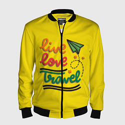 Мужской бомбер Жизнь, любовь, путешествия