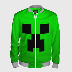 Бомбер мужской MINECRAFT, цвет: 3D-меланж