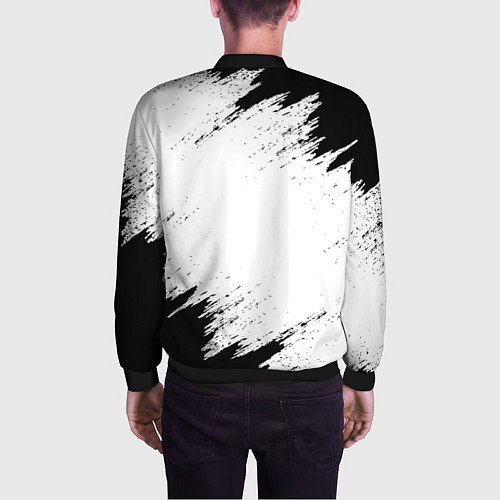 Мужской бомбер PORTAL / 3D-Черный – фото 4