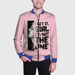 Бомбер мужской I Get It, Girl, цвет: 3D-синий — фото 2