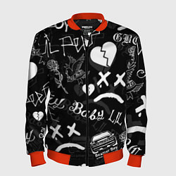 Бомбер мужской LIL PEEP, цвет: 3D-красный