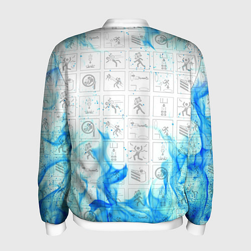 Мужской бомбер PORTAL / 3D-Белый – фото 2