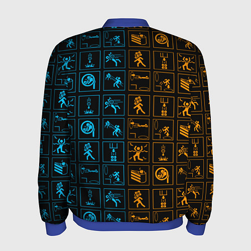 Мужской бомбер PORTAL / 3D-Синий – фото 2
